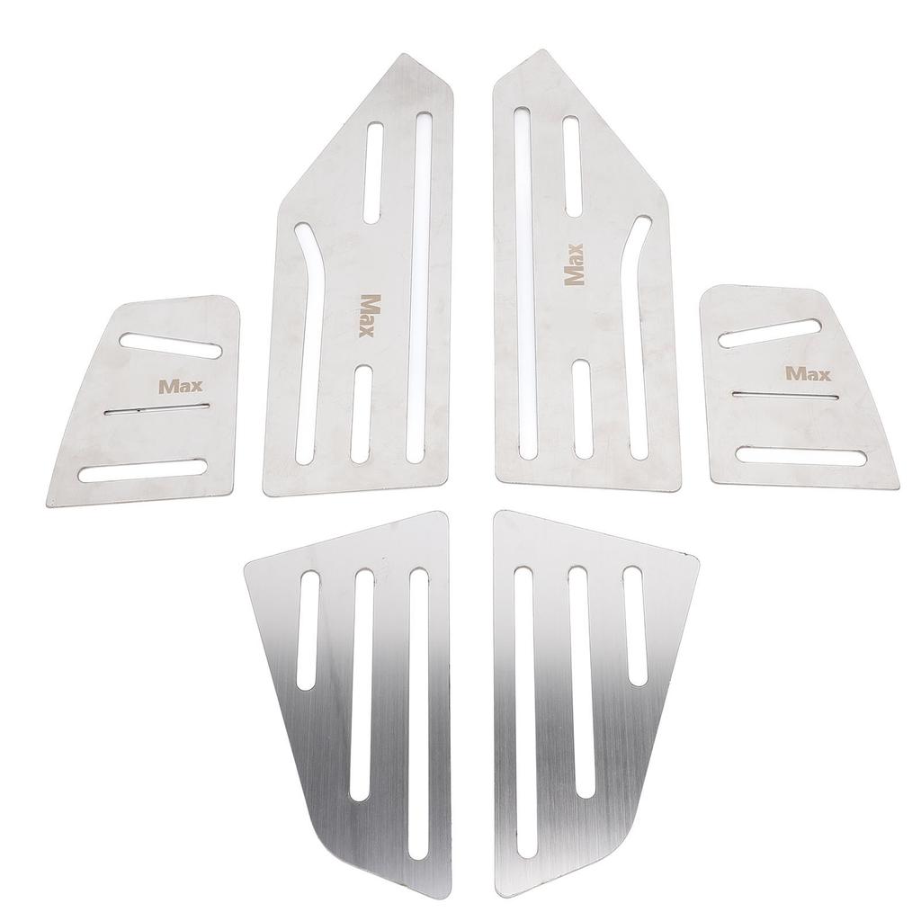 6PCS Motorcycle Foot Pedal Aluminum Alloy Comfortable Enhanced Stability Motorcycle Footrest Set