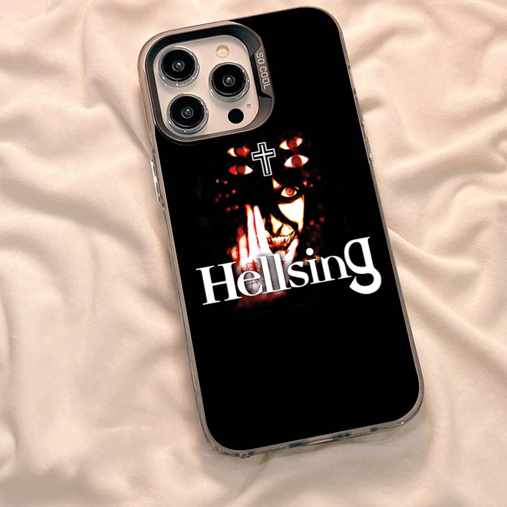 H-Hellsing Anime Coole Handyhülle Für iPhone 17 Air 16 15 14 13 12 11 Pro Max Farbe Hartschalen-Cover