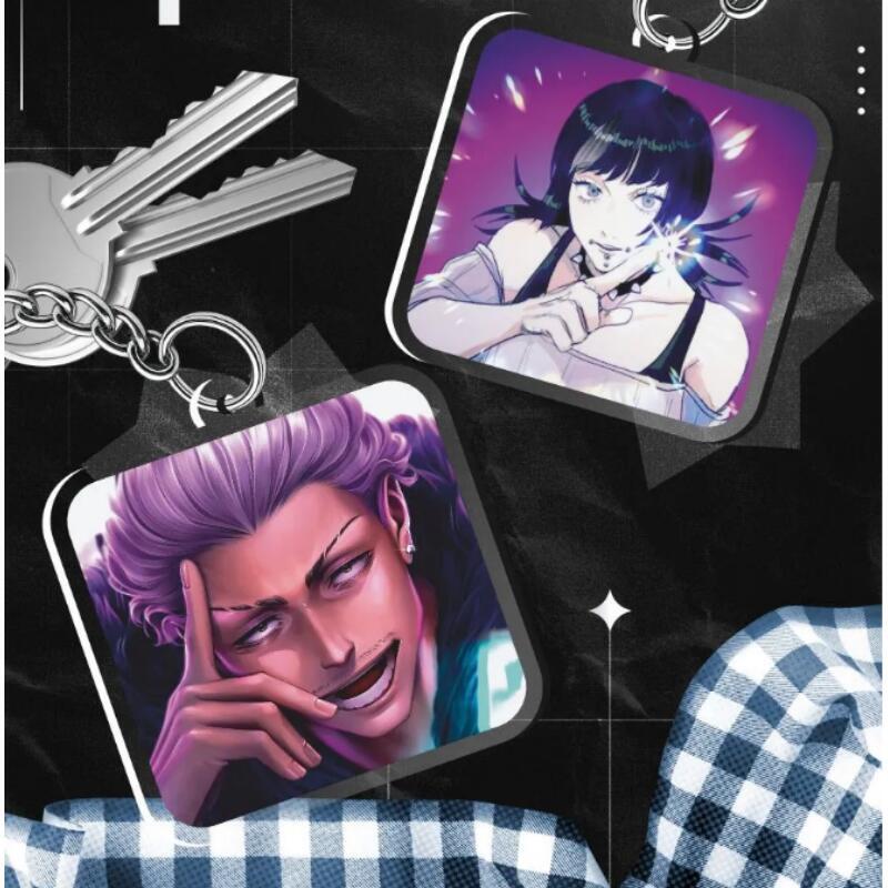 Acryl Schlüsselanhänger für Jjk Kento Nanami Kinji Hakari Kirara Hoshi Anime Charakter Acryl Schüler Rucksack Anhänger Geburtstagsgeschenk