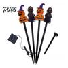 4-in-1 Pumpkin Stake with LED 4Pcs/Set Halloween Solar Ghost Light, Festive Outdoor Lighting Lights, Waterproof Decorative Lamp for Garden Patio