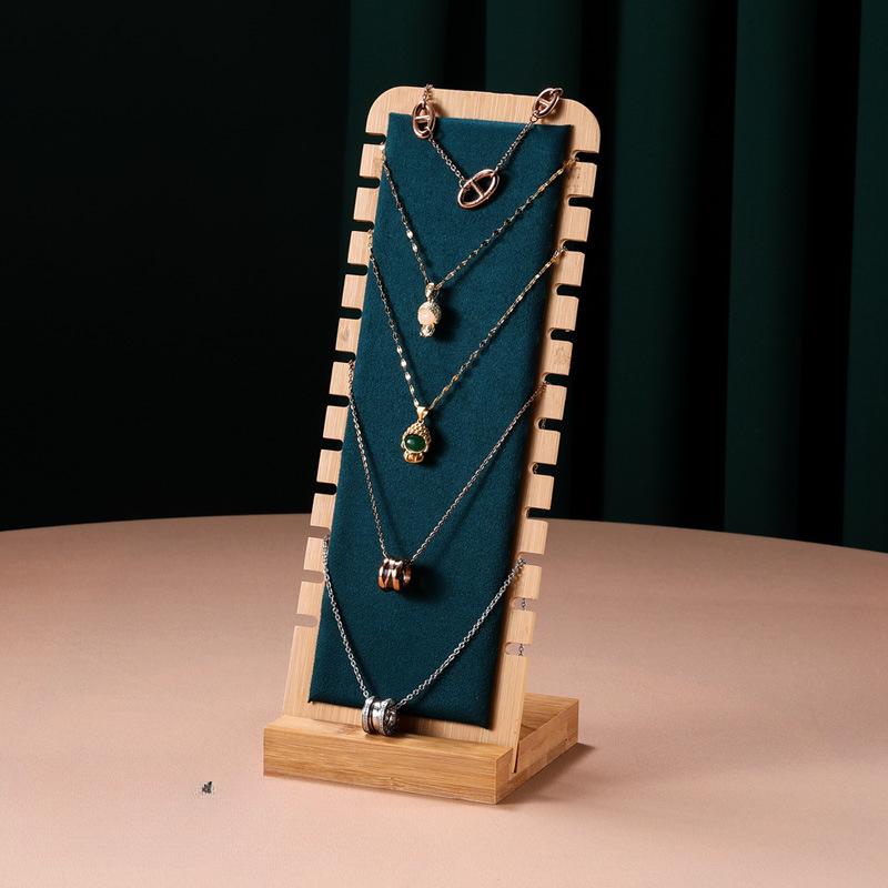 

Деревянная стойка для демонстрации ювелирных изделий, органайзер для ювелирных изделий, съемная упаковка для ювелирных изделий, реквизит для демонстрации ювелирных изделий, демонстрационная доска 10x10x26cm зелёный