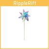 Colorful Reflective Plastic Windmill Toy For Outdoor Decoration Bird Repellent