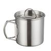 Stainless Steel Camping Cup with Lid Rust Prevention Foldable Camping Cup for Outdoor Hiking