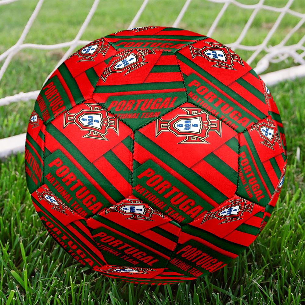 Portugal's National Emblem Size 5 Soccer Ball,Indoor/Outdoor Suitable for Training Matches Tournaments Practice Games Perfect Gift for Fan