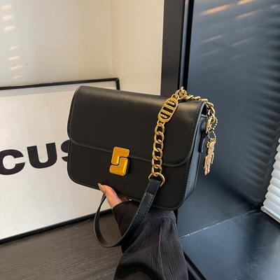 Fashion Small Square Bag Underarm Bag Solid Color New Temperament Versatile Women's Shoulder Bag