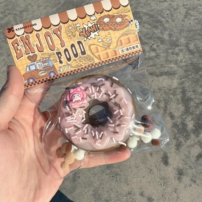 Squishy Food Creative Kids Fidget Toy Simulation exquisite Waffle  Bread Toast Donuts Slow Rising Squeeze Stress Relief Toys