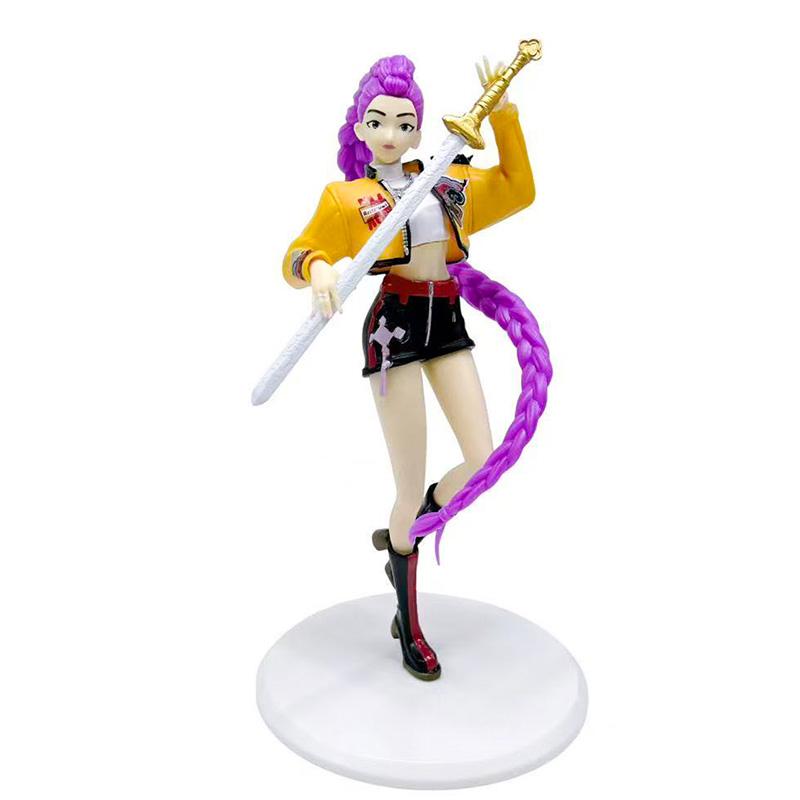 Kpop Demon Hunters Figure Toy Cartoon Rumi Action Figure PVC Desktop Decoration Model Doll Toy Fans Gift