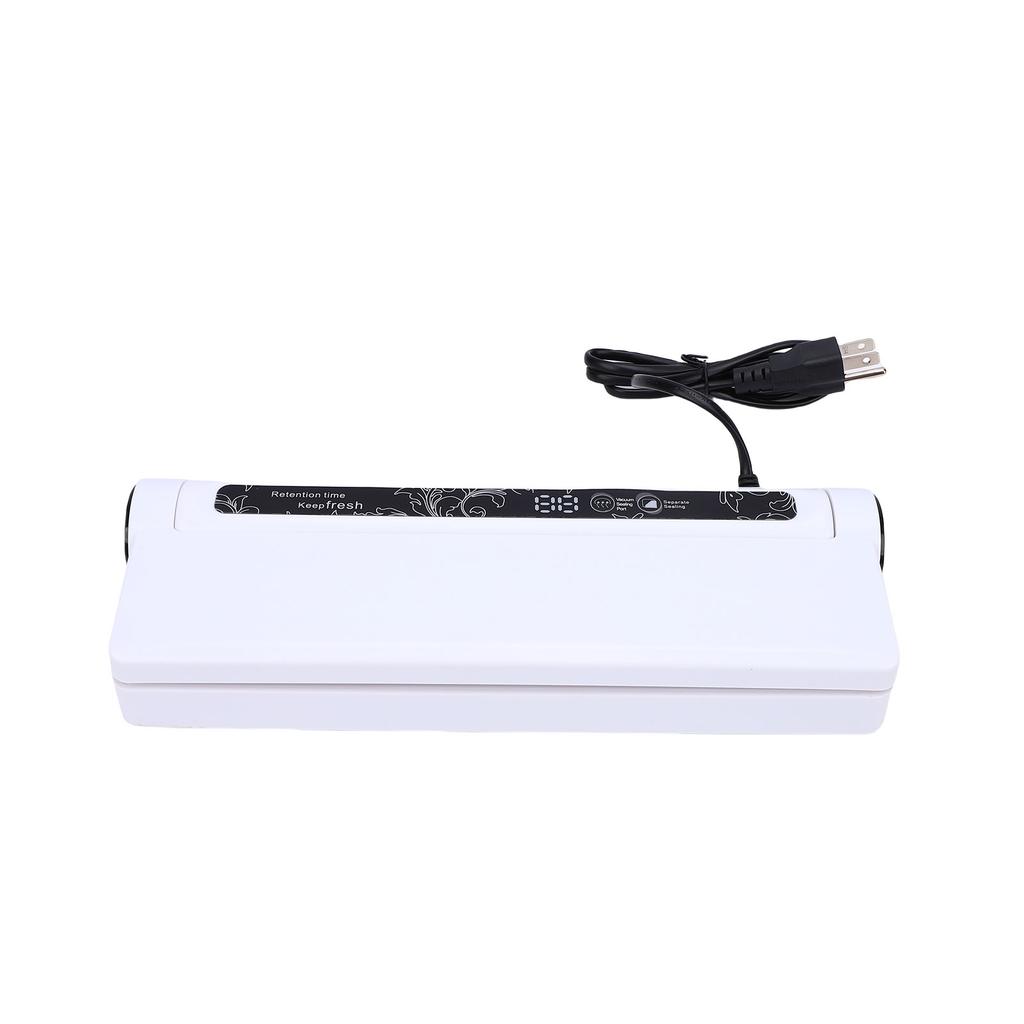 Food Vacuum Machine Dry Wet Mode 60KPA Suction Compact Electric with 20 Bags for Kitchen