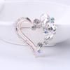 Red Rhinestone Love Heart Brooches Men Classic Valentine 'S Day Event Gathering Casual Brooches Pin Clothes Women Clips Giveaway GiftsClassic Jewelry