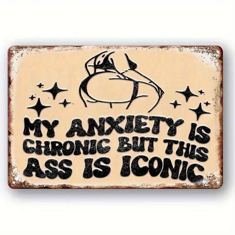 Humorous Satirical Phrases Aluminum Sign Vintage Metal Sign For Home, Cafe Bar Club, Garage, Spaces LivingRoom Wall Decor