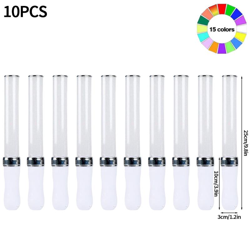 1-10Pcs K-Pop Lightstick Led Glow Sticks 15 Color Reusable Concert Stick Led Flashing Glowsticks Birthday Wedding Party Favor