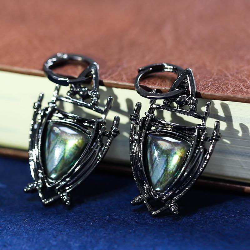 Indian Tribal Personality Dangle Drop Earrings Resin Stone Boho Ethnic Vintage Hanging For Women Jewelry