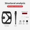 ESLNF Bearing DU Bicycle Pedal Aluminum Alloy Anti Slip MTB Road Bike Pedal Widen Pedals Profession Bike Accessories