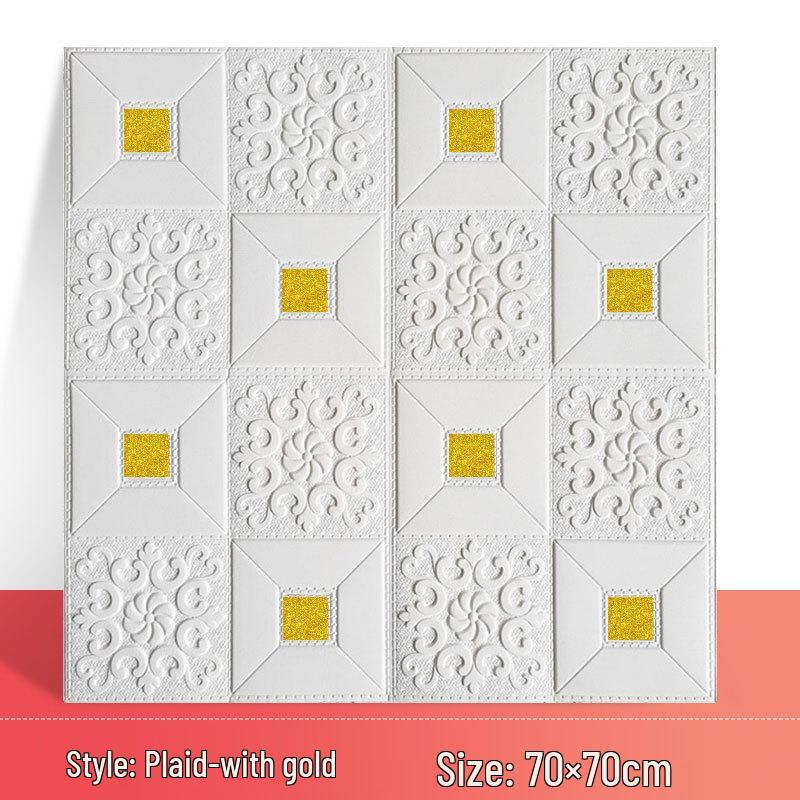 3D Waterproof Self-Adhesive Bedroom Wallpaper for Home Decoration