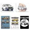 Lada Niva metalen bord, vintage wanddecoratie voor pub, club of bar, Sovjet-Unie, Lada Niva blikken bord, posters