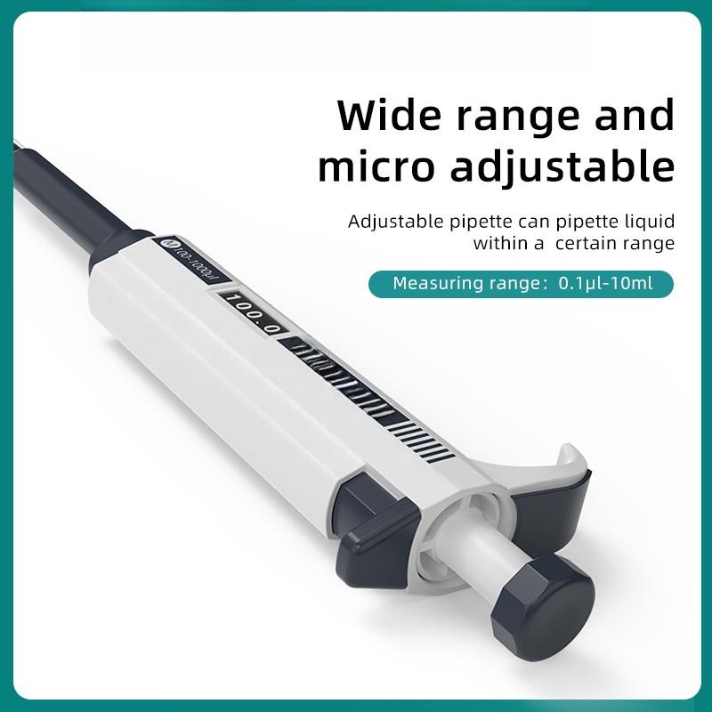 Laboratory Micropipette Precise Dispensing Automatic Pipette Digital Adjustable Plastic Pipette Chemistry Lab Equipment