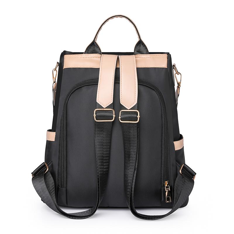 Women's Backpack Solid Color Patchwork Travel Backpack