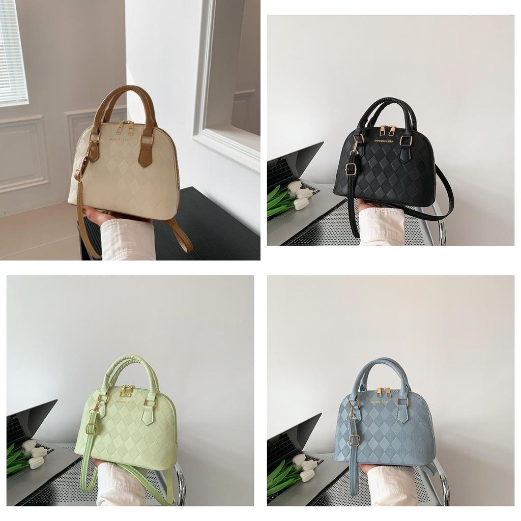 Fashionable Girls Small Handheld Shelldesign Pu Crossbody Bag For Outings