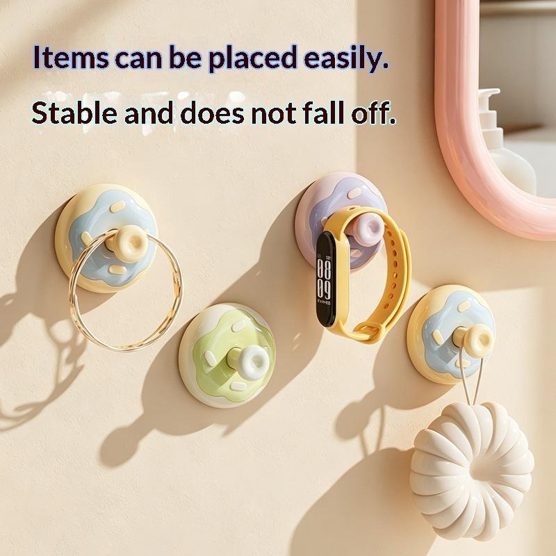 Suction Cup Hook, No Punching Hole, Hanging Clothes Hook Behind The Door, Bathroom Strong Load-Bearing, No Trace, Bathroom Cute