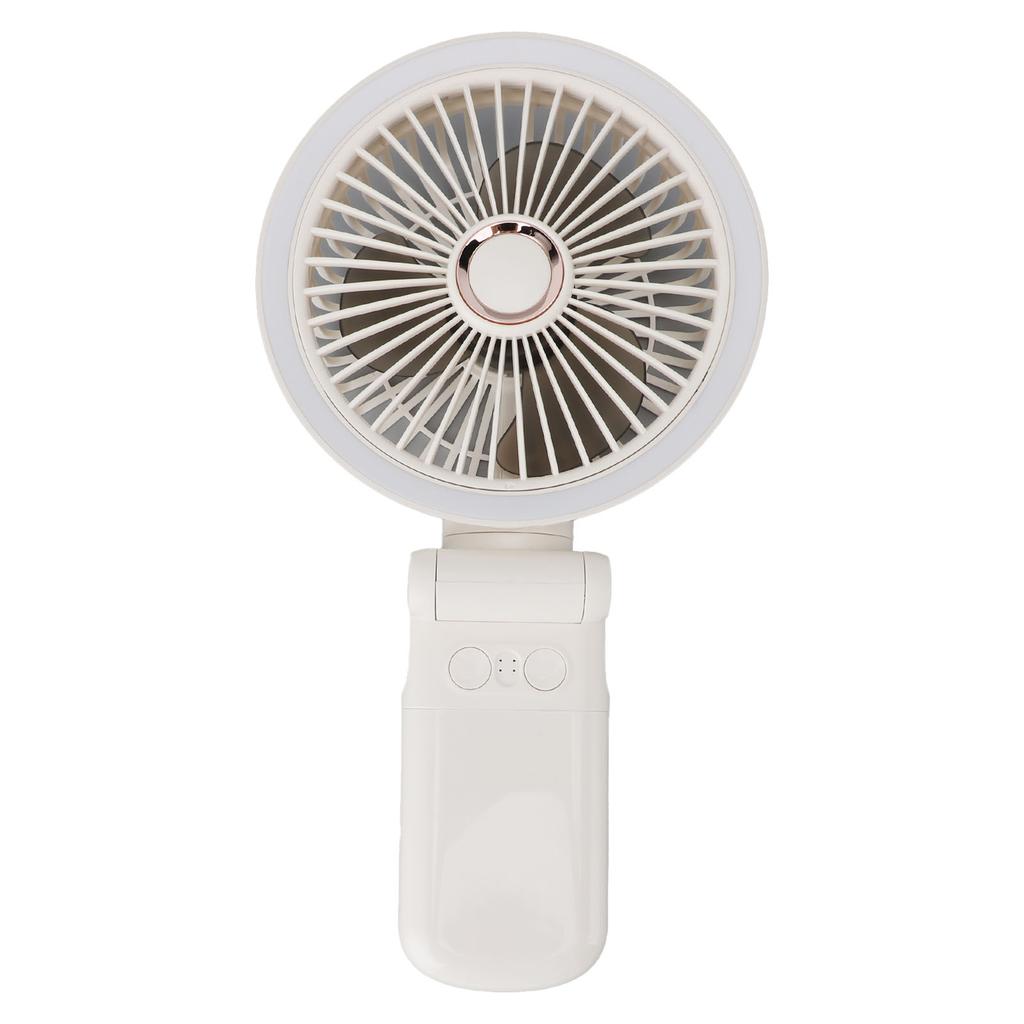 Desk Fan USB Charging Rotatable Foldable 3600mAh Power Bank Wall Mountable Handheld Clip On Fan with Night Light