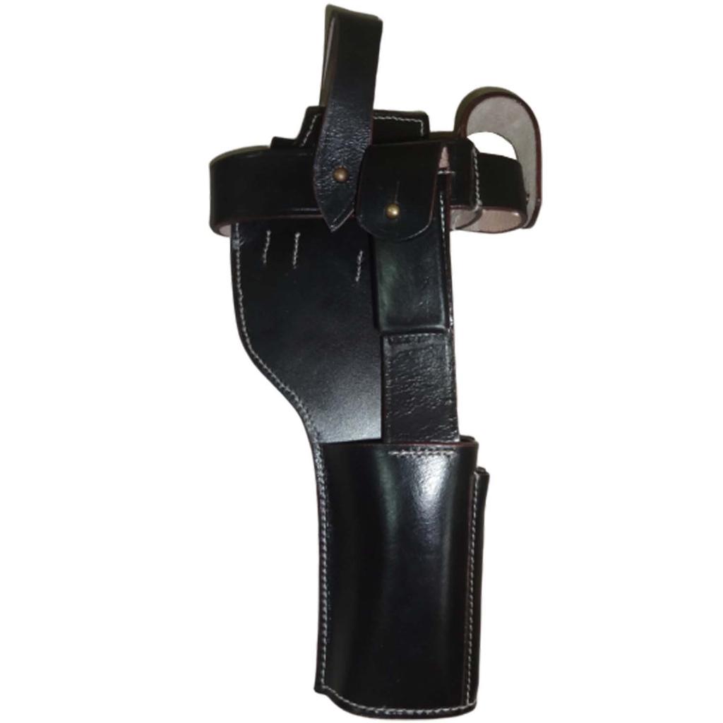 German C96 Broomhandle Mauser Holster Dark Brown Color w/ Hand Grips - Repro EE-60DO-B0SH