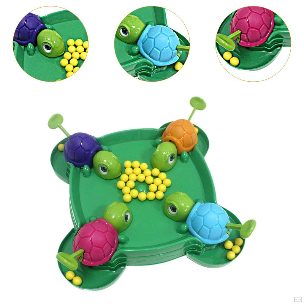Desková hra Hladová želva, hračka pro rané učení, rodinná hračka s počítáním čísel, jedení hrášku