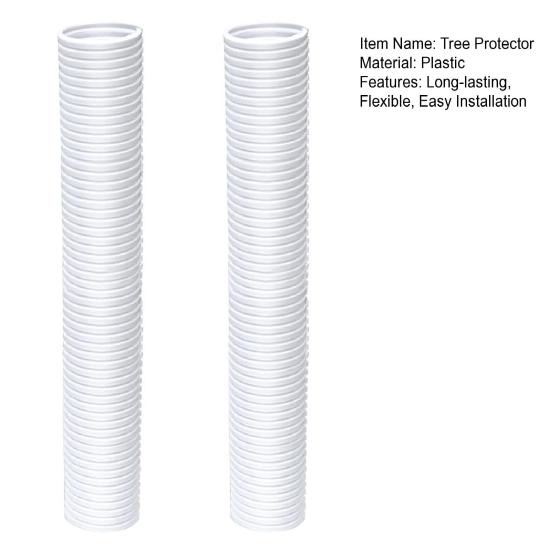 Corrugated Tree Protector Tree Trunk Guard Tube Bark Protector Sleeve Wraps To Protect Tree from Deer Rodents Mowers Trimmers for Saplings Tree