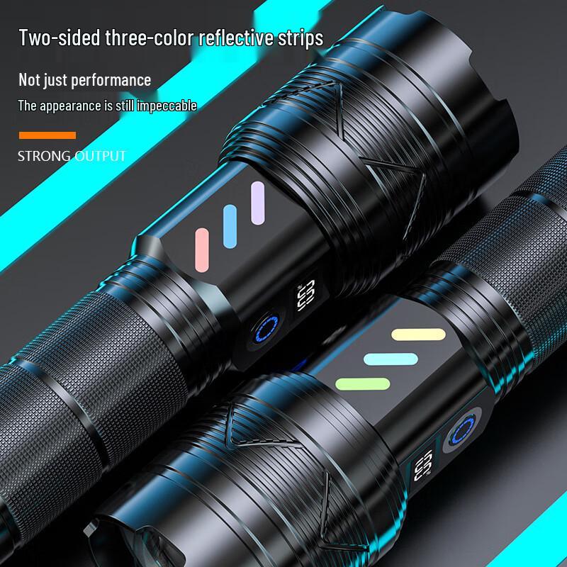 UOSU A06A Digital Display Strong Flashlight