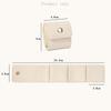 Mini Travel Jewelry Bag, Compact Portable Organizer Case With Buttons, Separate Compartments For Earrings, Rings, Necklaces