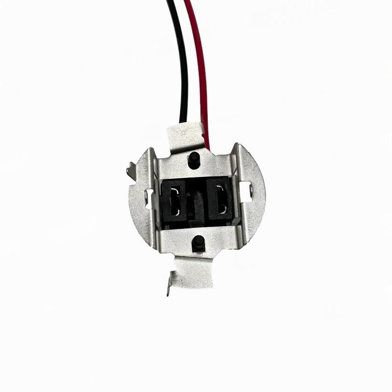 1 Par For Sagitar Hovedlykt Basekontakt Ledningsnettadapter H7 Halogenlampe Sokkelholder