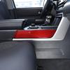 Rote Carbonfaser Wasserbecherhalter Panel Abdeckung Aufkleber für Toyota Tundra -24