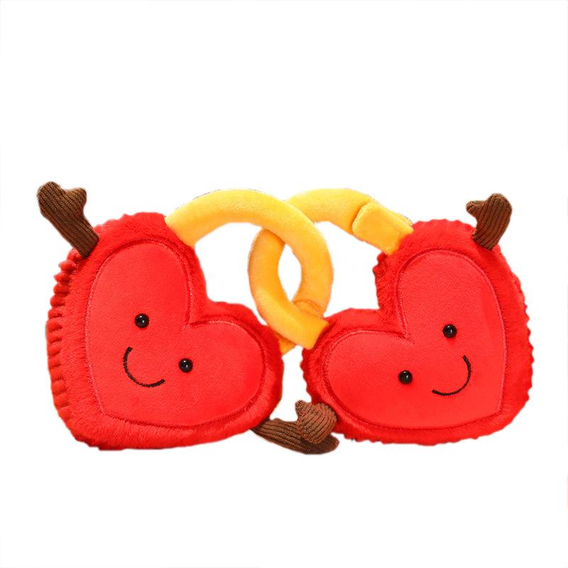 Fun Heart Lock Plush Toys, Creative Cute Stuffed Animals for Couples, Valentine's Day Gift for Girlfriend, Soft Lovely Pillow