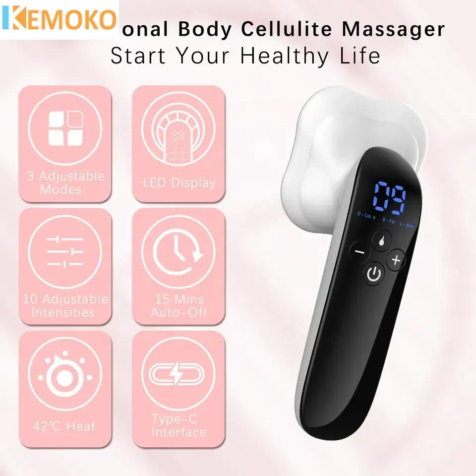 Electric RF Fat Remover Body Massager With Slimming Gel for Waist Arm Leg Butt Cordless Fat Burner Body Belly Sculpting Machine