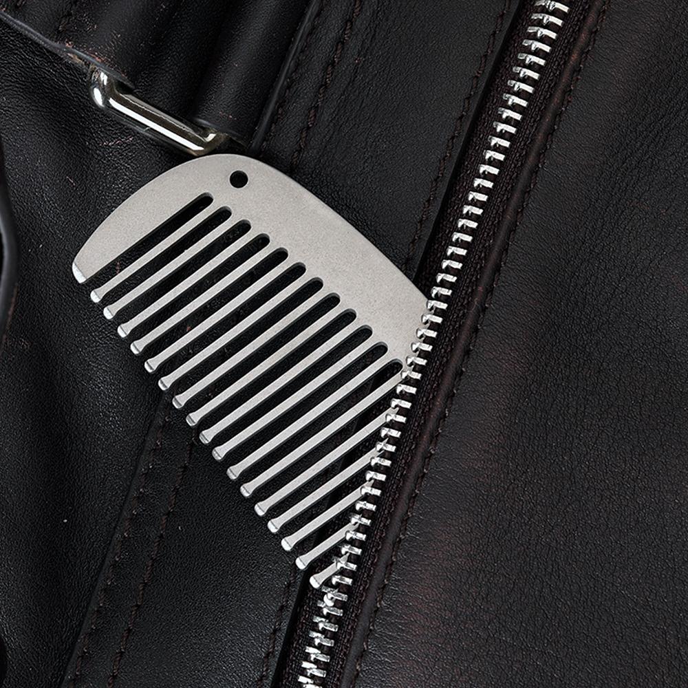 Lixada Titanium Pente Anti-Estático Pente de Cabelo Beard Pente de Bolso