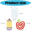 Acrylic Paper Clips,Reusable Heat Printed Transparent Bookmarks Clip For Document Organization Reading Accessories