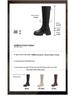 Women's Chunky Heel Long Boots with Hidden Height Increase and Round Toe - Brown, 2024 Style
