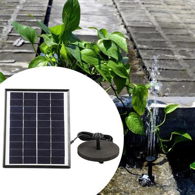 200L/H 12V 5 Pumpe Kit Solar Powered Outdoor Garten Teich