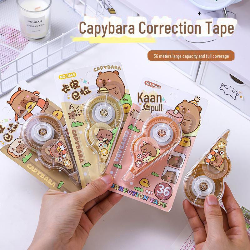 

Капибара Прозрачная корректирующая лента большой емкости для студентов - Креативная и Милая