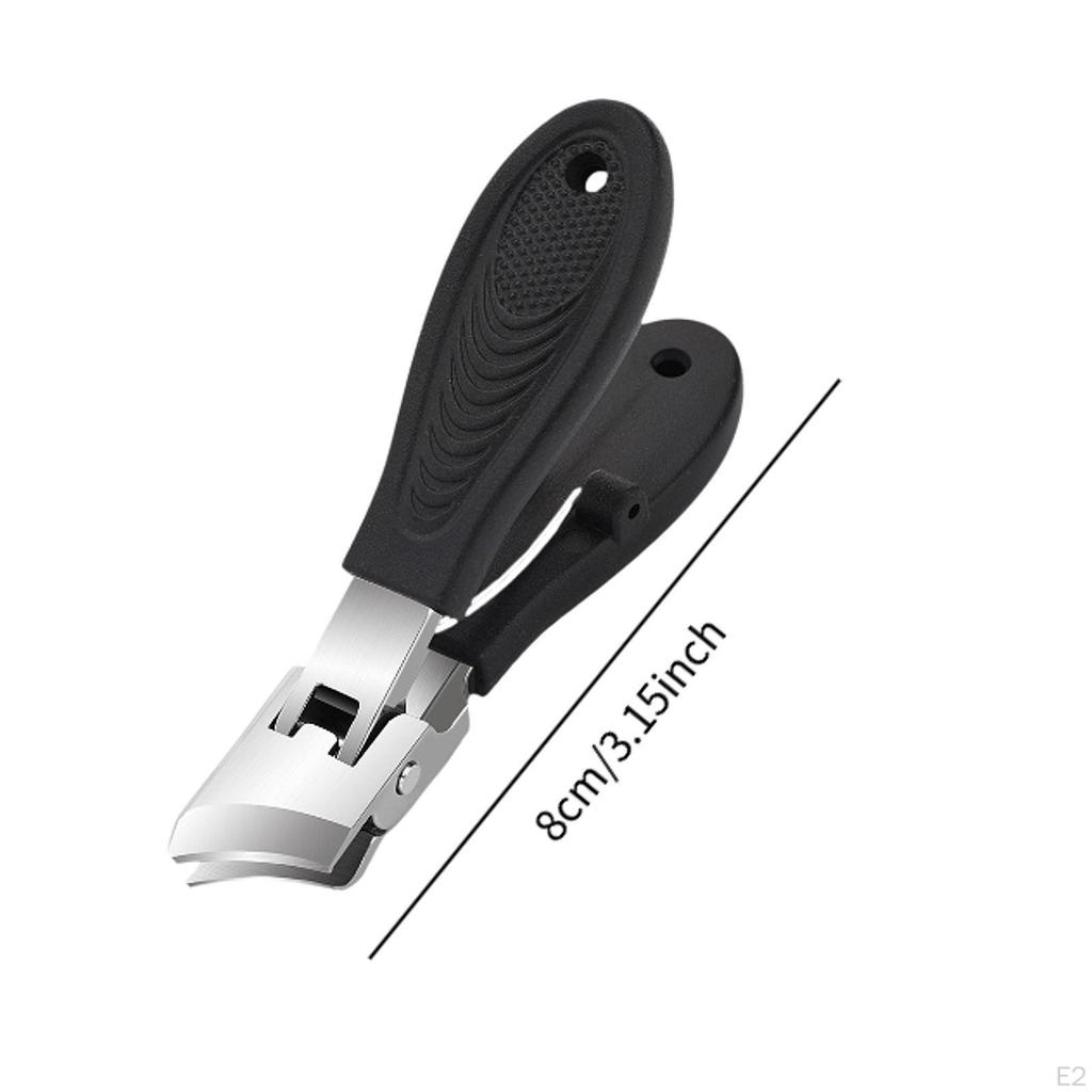 Curved Nail Clippers Fingernail Cutter Pedicure Tool Anti Splashing Wide Opening Trimming