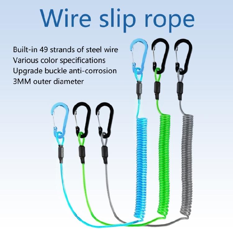 Fishing Rod Straps Heavy Duty Retractable Coiled Lanyard Fishing Rope Paddle Leash for Fishing Tool/Rod/Paddles