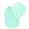 3pcs MultiFunctional   Crusher Cutter Tablet Splitter Grinder Storage Box Accessory(Green )