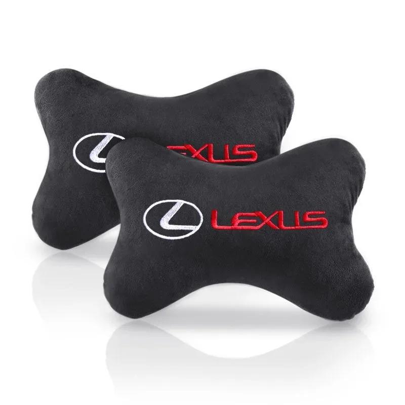 Bordado Cojines para el Cuello del Asiento del Coche Funda para Cinturón de Seguridad para Lexus RX330 IS250 Ct200h ES300h RX350 IS300h NX300h RX400h UX Accesorios