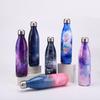 Bottiglia d'acqua a doppia parete in acciaio inossidabile 304 da 750 ml, forma da bowling opaca, thermos isolato sottovuoto per escursionismo, campeggio, sport