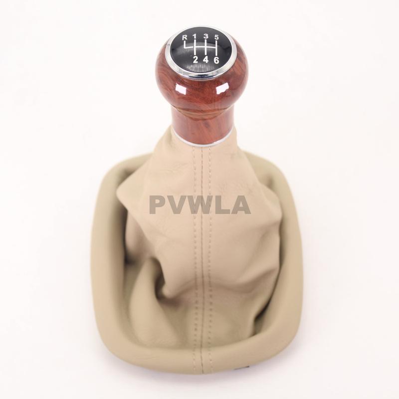 For VW Passat B5 1997 1998 1999 2000 2001 2002 2003 2004 2005 Car-styling 6 Speed Gear Stick Shift Knob With PU Leather Boot