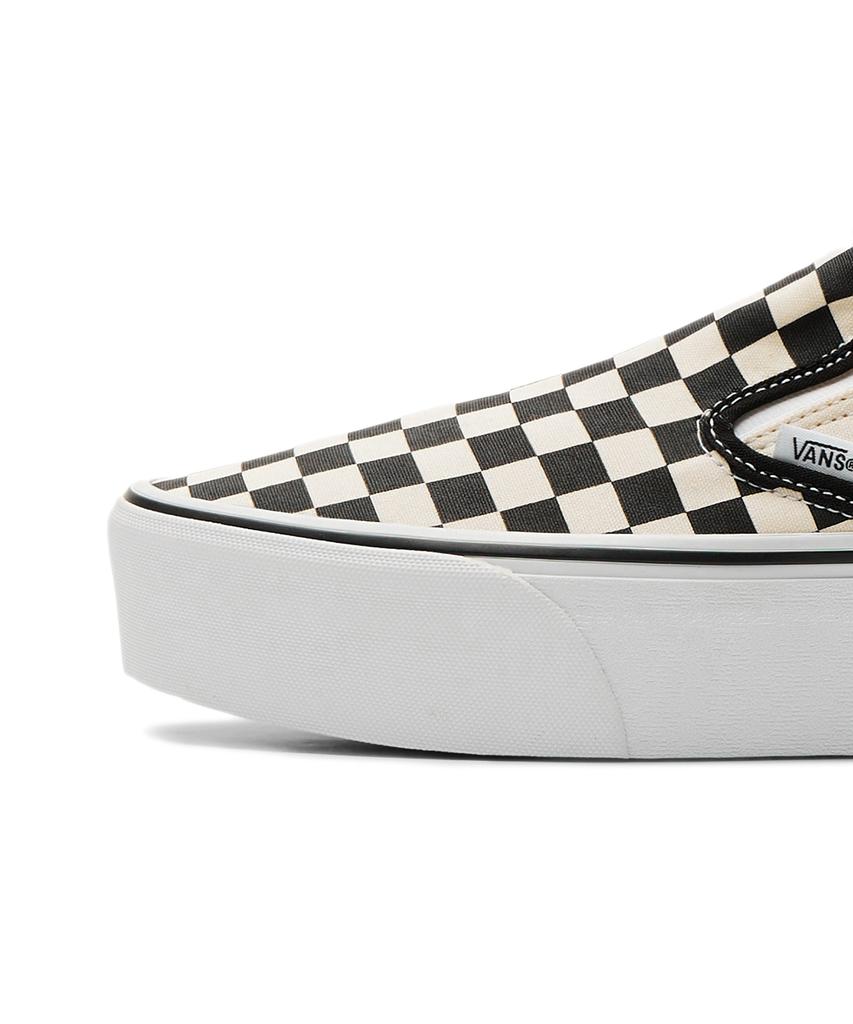 Vans Classic Slip-On Stackform - (Checkerboard) Black:Classic White / Vn0A7Q5Rtyq1