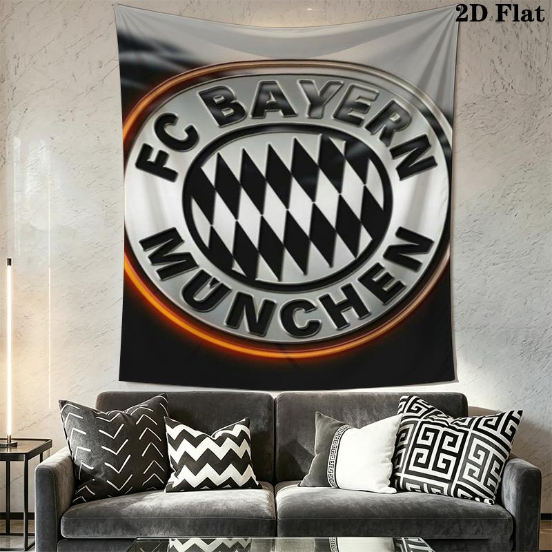FC Bayern Munich Wall Tapestry Aesthetic Wall Hanging Printed Fabric Blanket Decorative Tapestries for Bedroom Living Room Home Decor