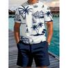 Men's  Summer Outfit Set, Men's Short Sleeve Round Neck T-Shirt and Drawstring Shorts for Casual Outdoor Wear