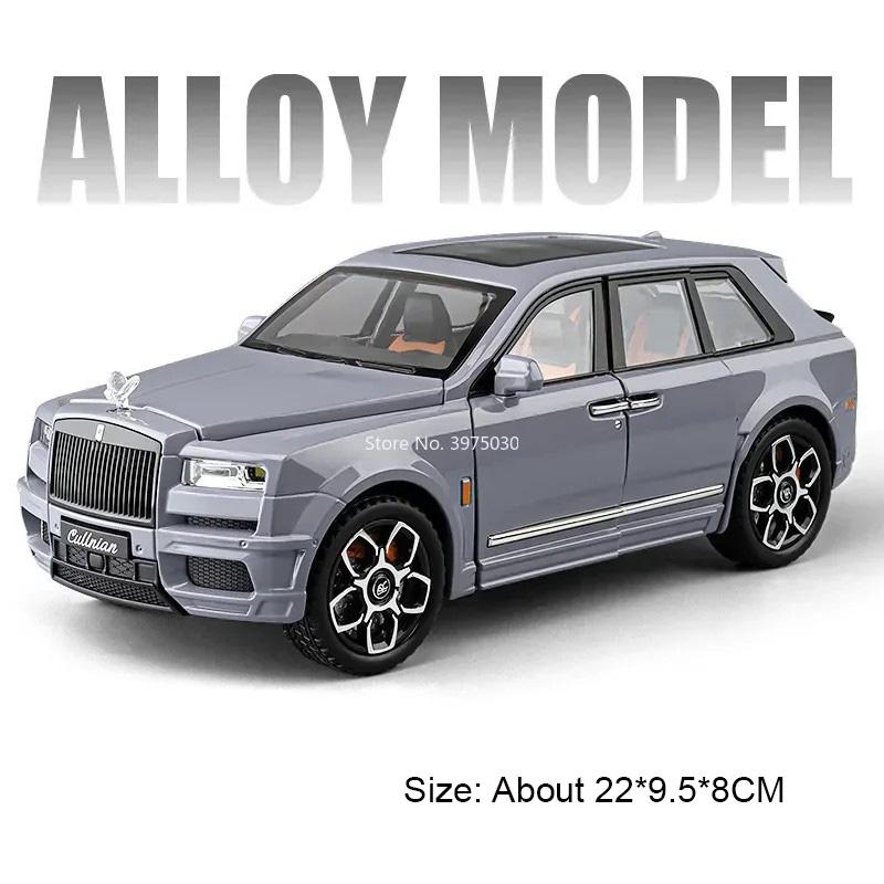 1:20 AE86 Rolls Royce Cullinan Model Cars Alloy Toy Wheel Steering Vehicle Light Music Pull Back Miniature Car Child Adult Gifts