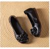 2024 New Retro Flower Flats Womens Slip On Shallow Shoes Ladies Handmade Cow Leather Moccasins Woman Driver Shoes Grandma Flats