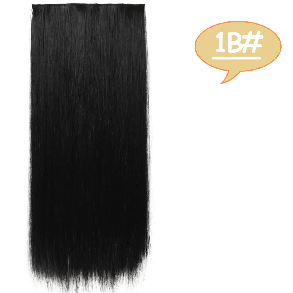 

MISS WIG Длинные волнистые прически Синтетические 5 клипс для наращивания волос 22 дюйма/32 дюйма Термостойкие шиньоны Коричневый Черный